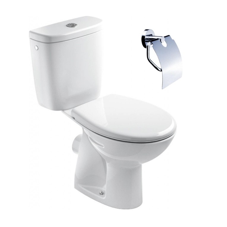 JIKA EUROLINE WC kombi misa so sedátkom, zadný odpad + Nimco Unix držiak na wc papier