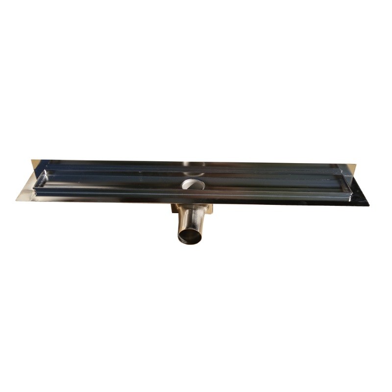 ACO sprchový žľab LV100 s vertikálnou prírubou celonerezový 64 x 985 mm, 445843